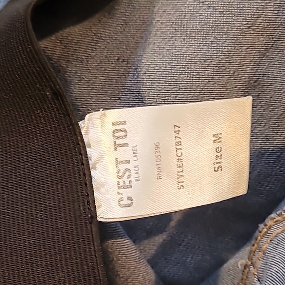 🟣C'ESTI TOI BLACK LABEL JEANS ~ FIT & FLARE HIGH-RISE JEANS - Picture 10 of 11